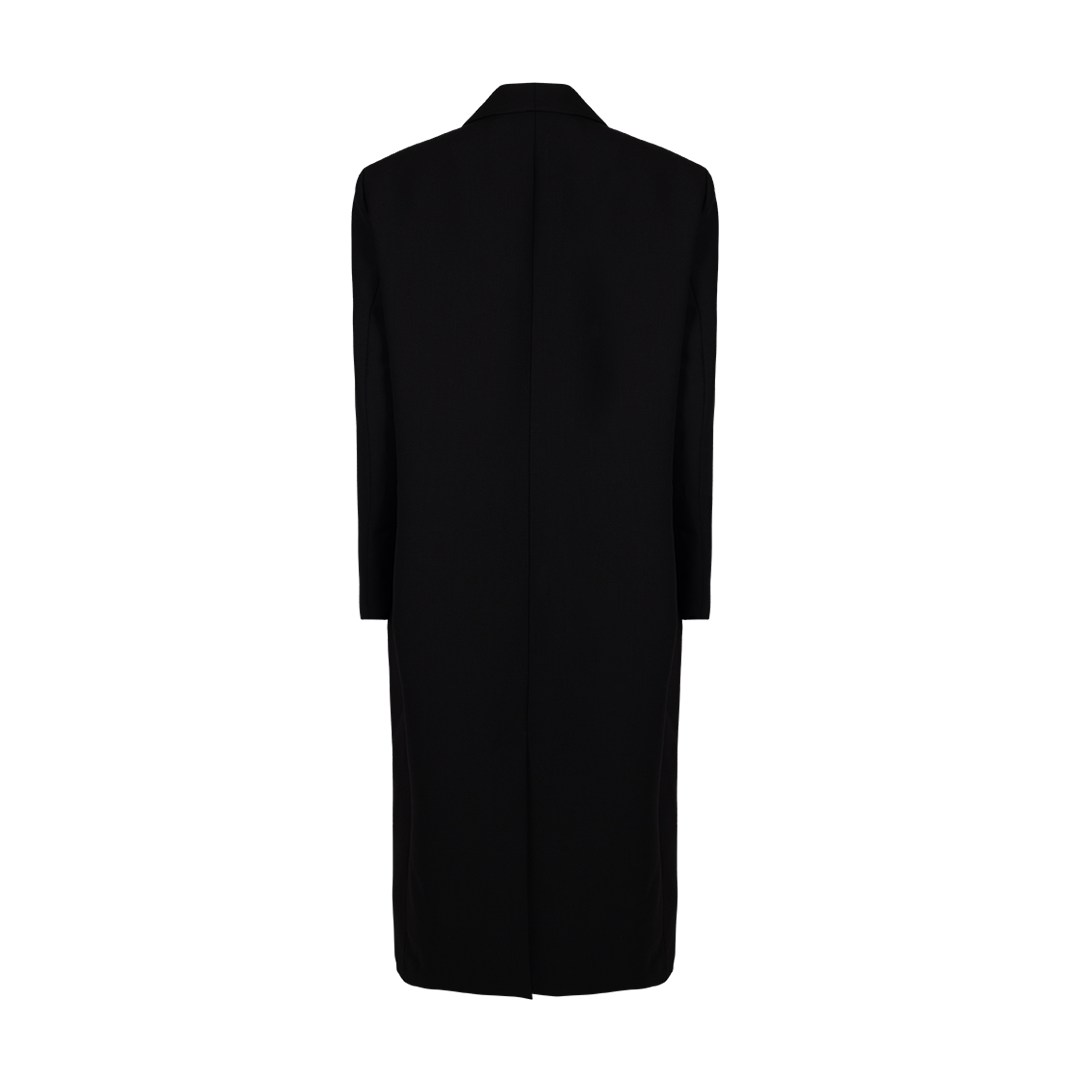 Tailored Tuxedo Coat | Back view of Tailored Tuxedo Coat ROHE