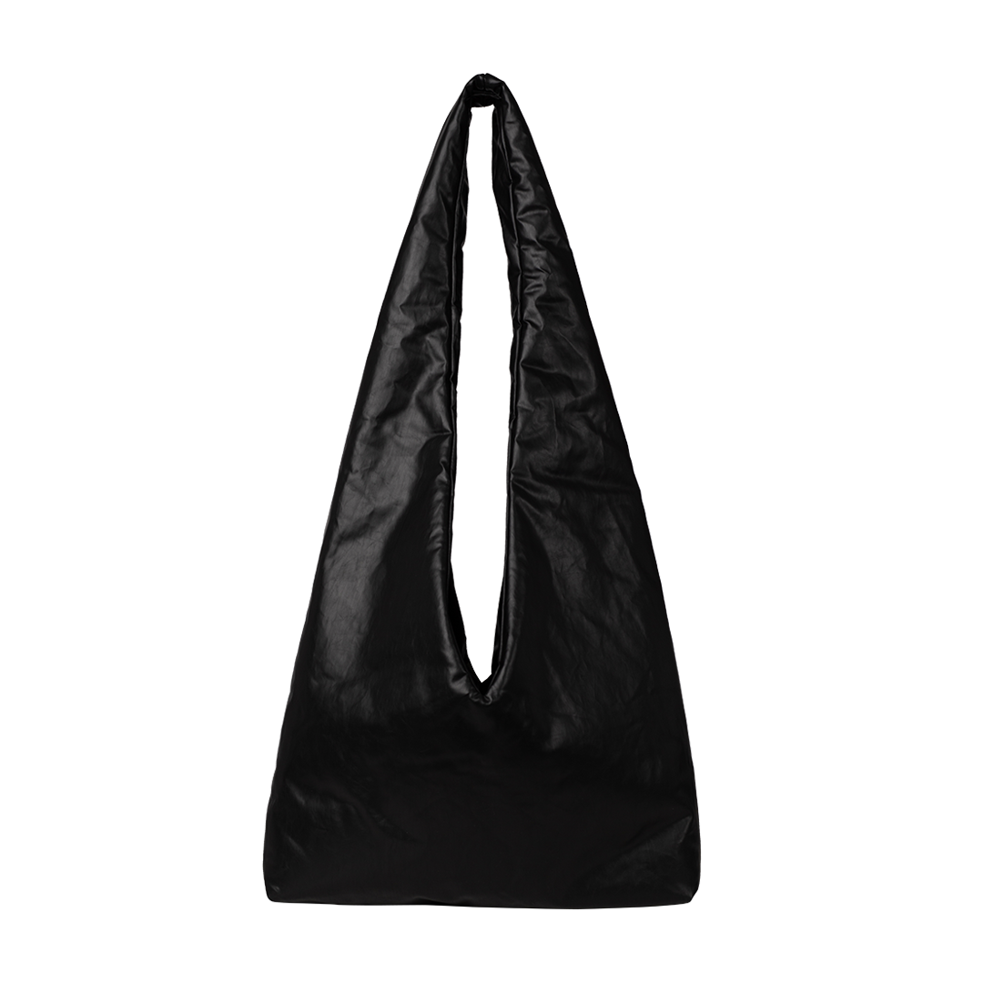 Black Anchor Medium Crossbody Bag | Back view of Black Anchor Medium Crossbody Bag KASSL