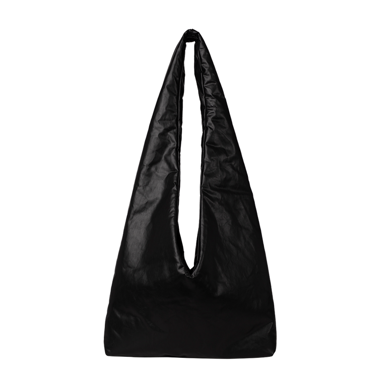 Black Anchor Medium Crossbody Bag | Back view of Black Anchor Medium Crossbody Bag KASSL
