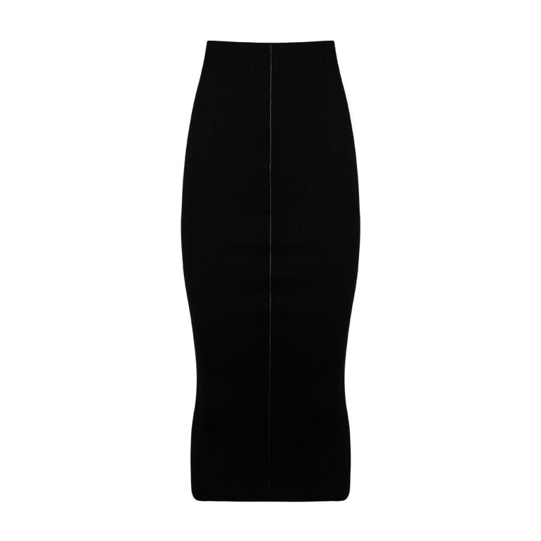 Ribbed-Knit Midi Skirt | Back view of Ribbed-Knit Midi Skirt MARNI