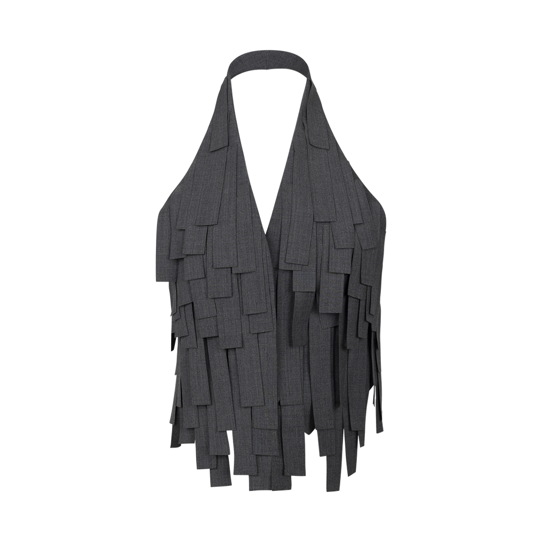 Multi-Rectangle Backless Vest | Front view of Multi-Rectangle Backless Vest AWAKE MODE