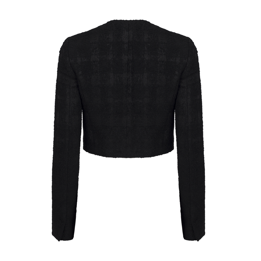 Double-Breasted Cropped Jacket | Back view of Double-Breasted Cropped Jacket ROCHAS