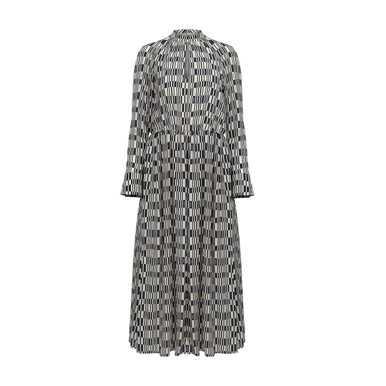 Pleated Midi Dress | Front view of Pleated Midi Dress ROCHAS