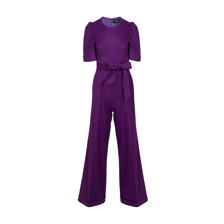 Belted Jumpsuit | Front view of Belted Jumpsuit ROCHAS