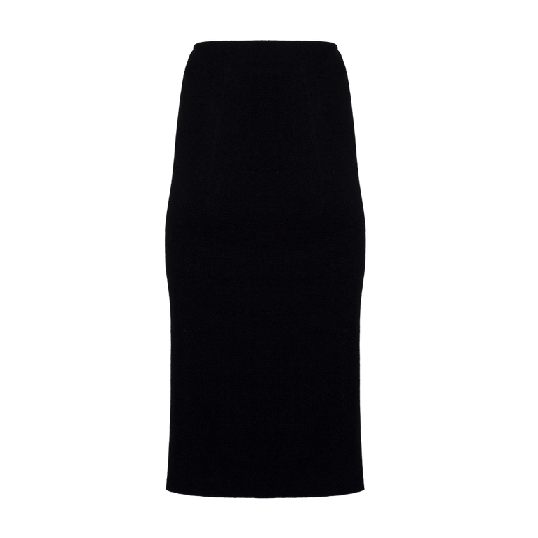 Paneled Lace Midi Skirt | Back view of Paneled Lace Midi Skirt ROCHAS