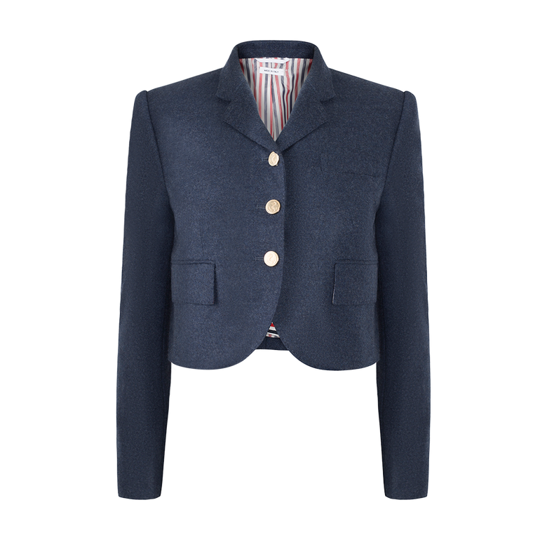 Roped Shoulder Sport Coat | Front view of Roped Shoulder Sport Coat THOM BROWNE