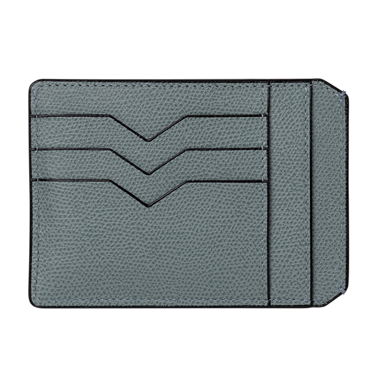Blue Card Case Holder | Back view of Blue Card Case Holder VALEXTRA