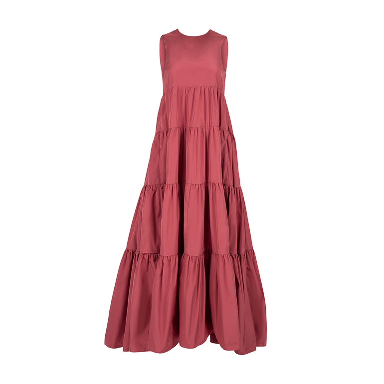 Tiered Long Dress | Front view of Tiered Long Dress CO