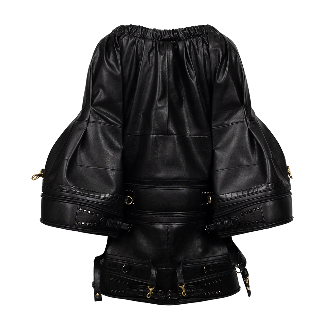 Faux-Leather Top | Back view of Faux-Leather Top JUNYA WATANABE