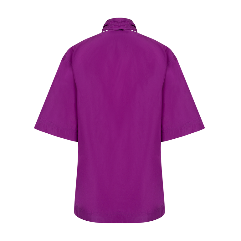 Cardinal Taffeta Shirt | Back view of Cardinal Taffeta Shirt PLAN C