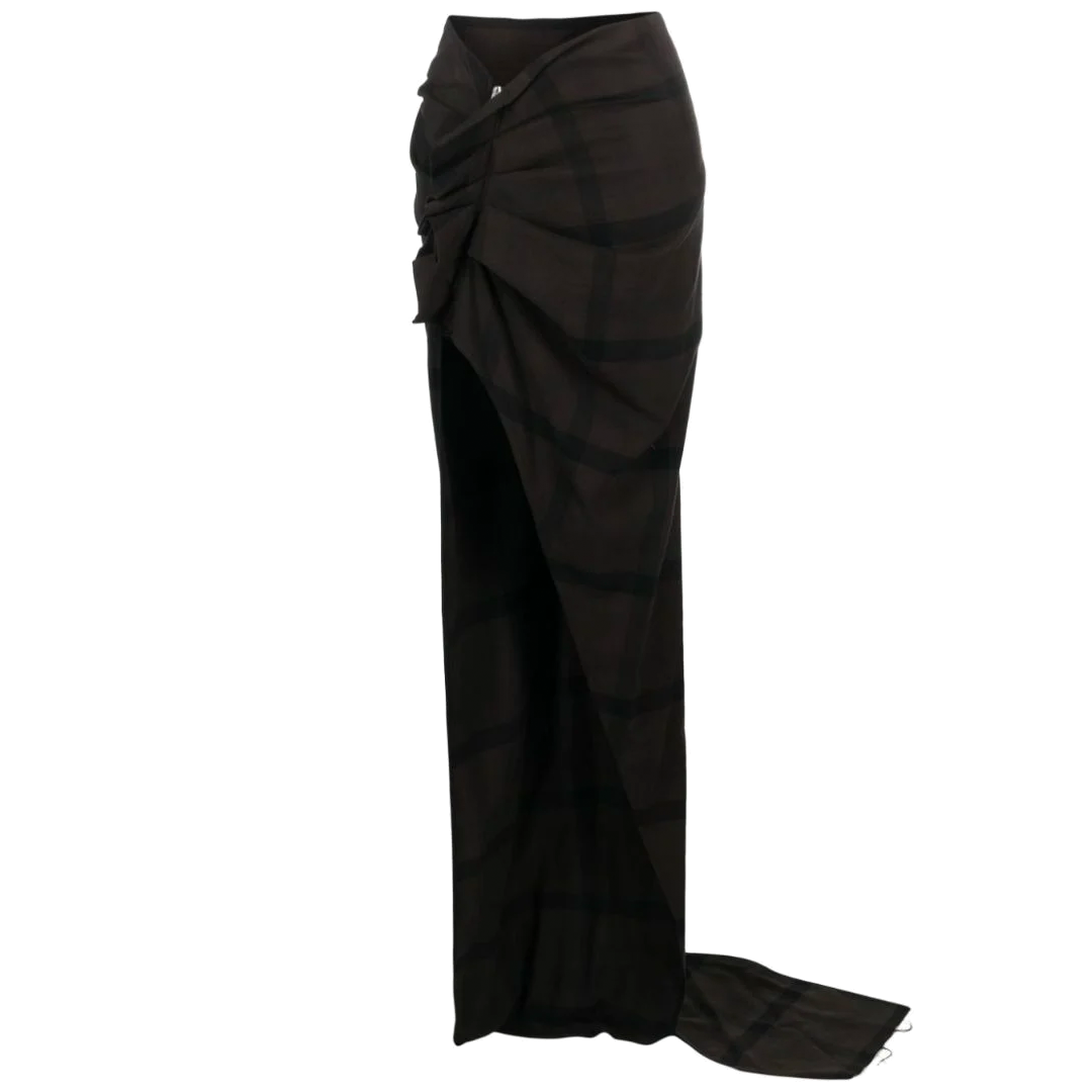 Edfu Maxi Skirt | Front view of Edfu Maxi Skirt RICK OWENS