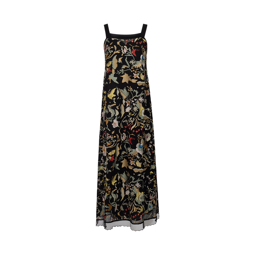 Heirloom Floral Gown | Front view of Heirloom Floral Gown BODE