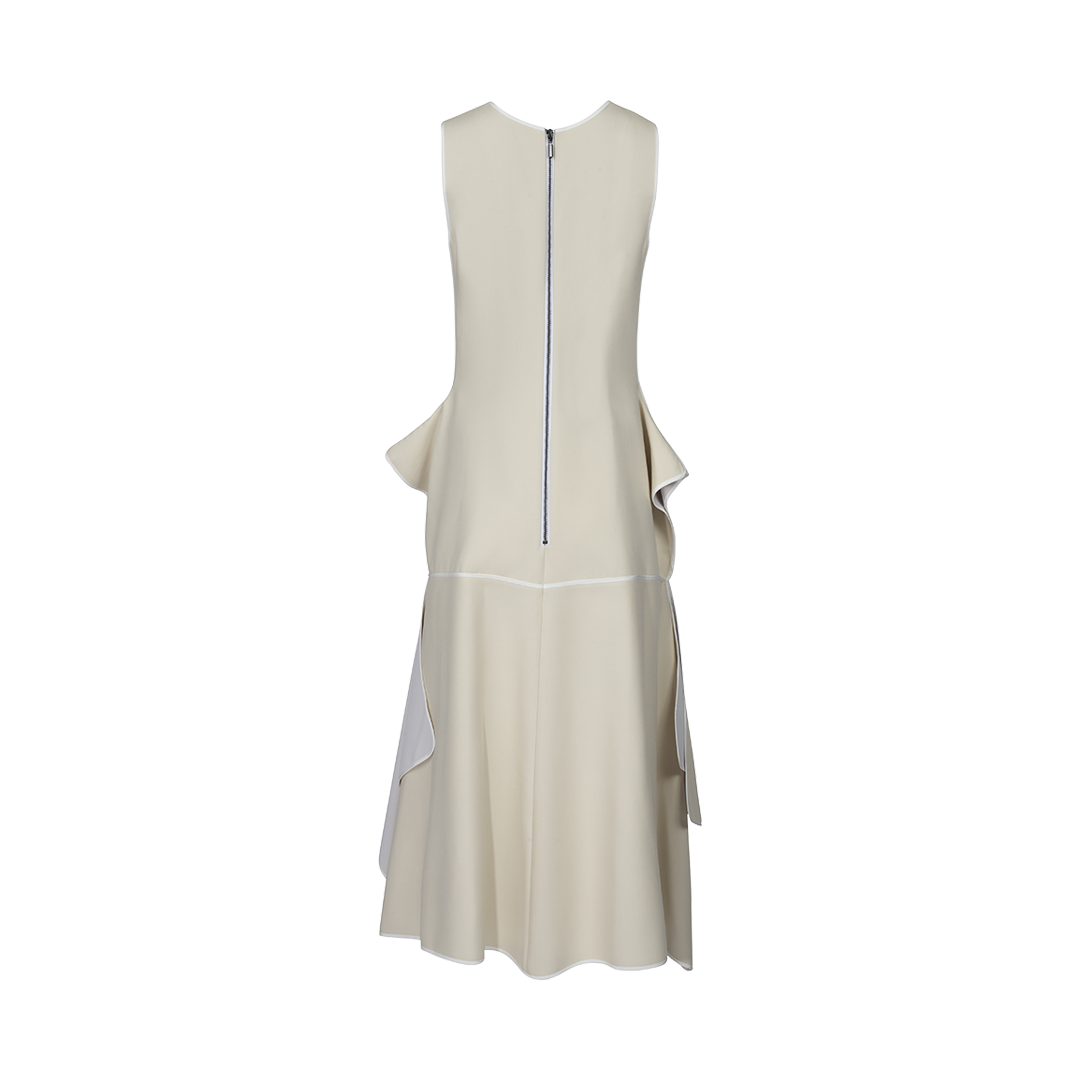Lavandin Handkerchief Midi Dress | Back view of Lavandin Handkerchief Midi Dress MATICEVSKI
