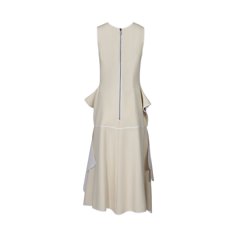 Lavandin Handkerchief Midi Dress | Back view of Lavandin Handkerchief Midi Dress MATICEVSKI