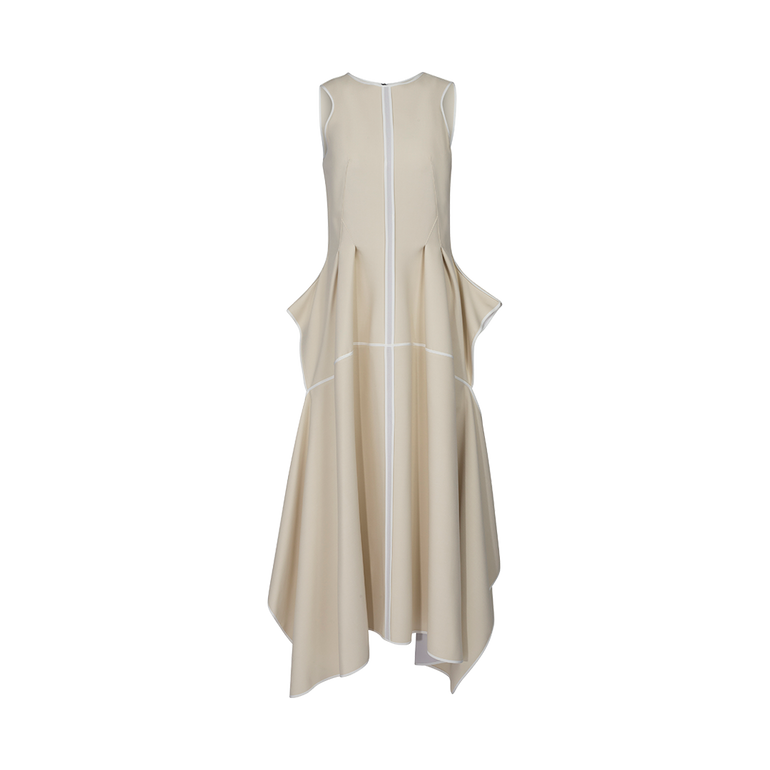 Lavandin Handkerchief Midi Dress | Front view of Lavandin Handkerchief Midi Dress MATICEVSKI