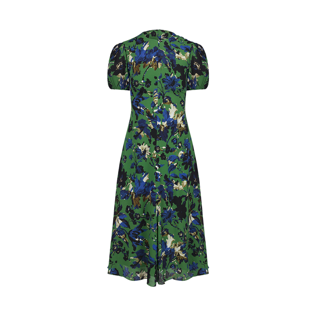 Floral A-Line Midi Dress
