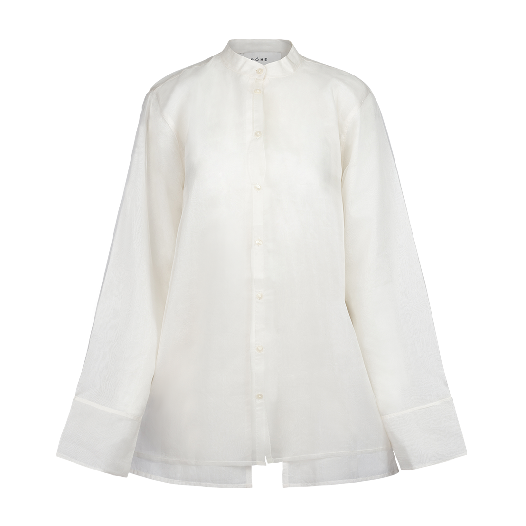 Double Layered Organza Top | Front view of Double Layered Organza Top ROHE