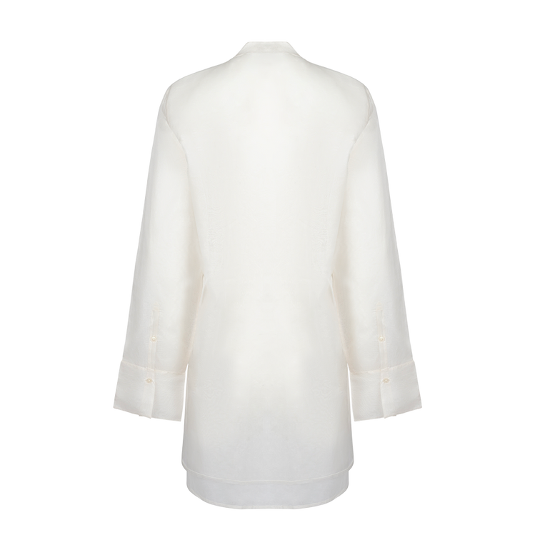Double Layered Organza Top | Back view of Double Layered Organza Top ROHE