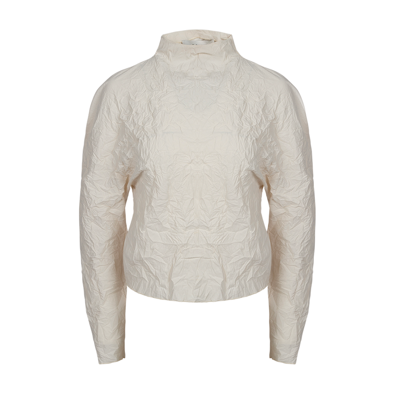 Crushed Taffeta Sculptural Top | Front view of Crushed Taffeta Sculptural Top ROHE