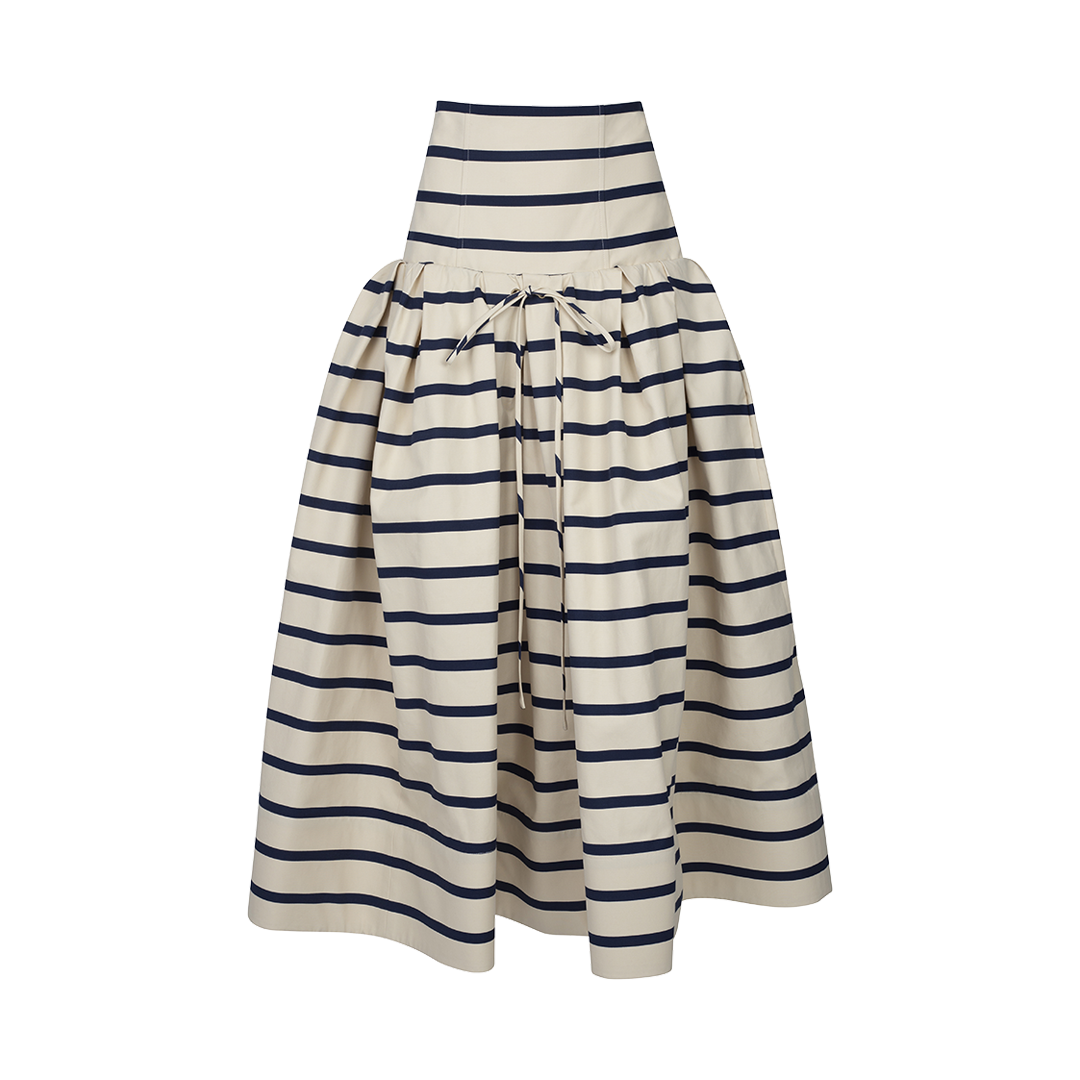 Port City Striped Ball Skirt | Front view of Port City Striped Ball Skirt ROSIE ASSOULIN
