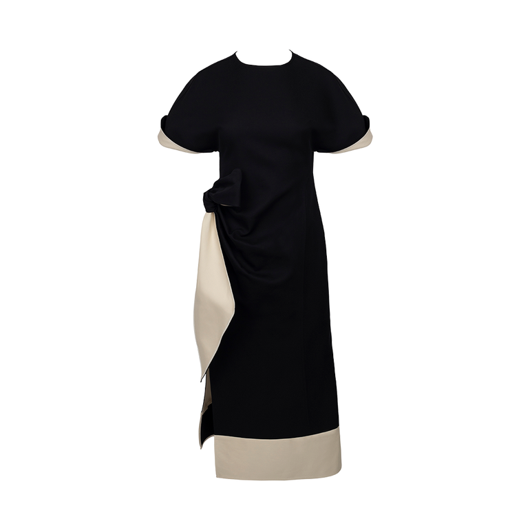 Sash and Slit Midi Dress | Front view of Sash and Slit Midi Dress ROSIE ASSOULIN