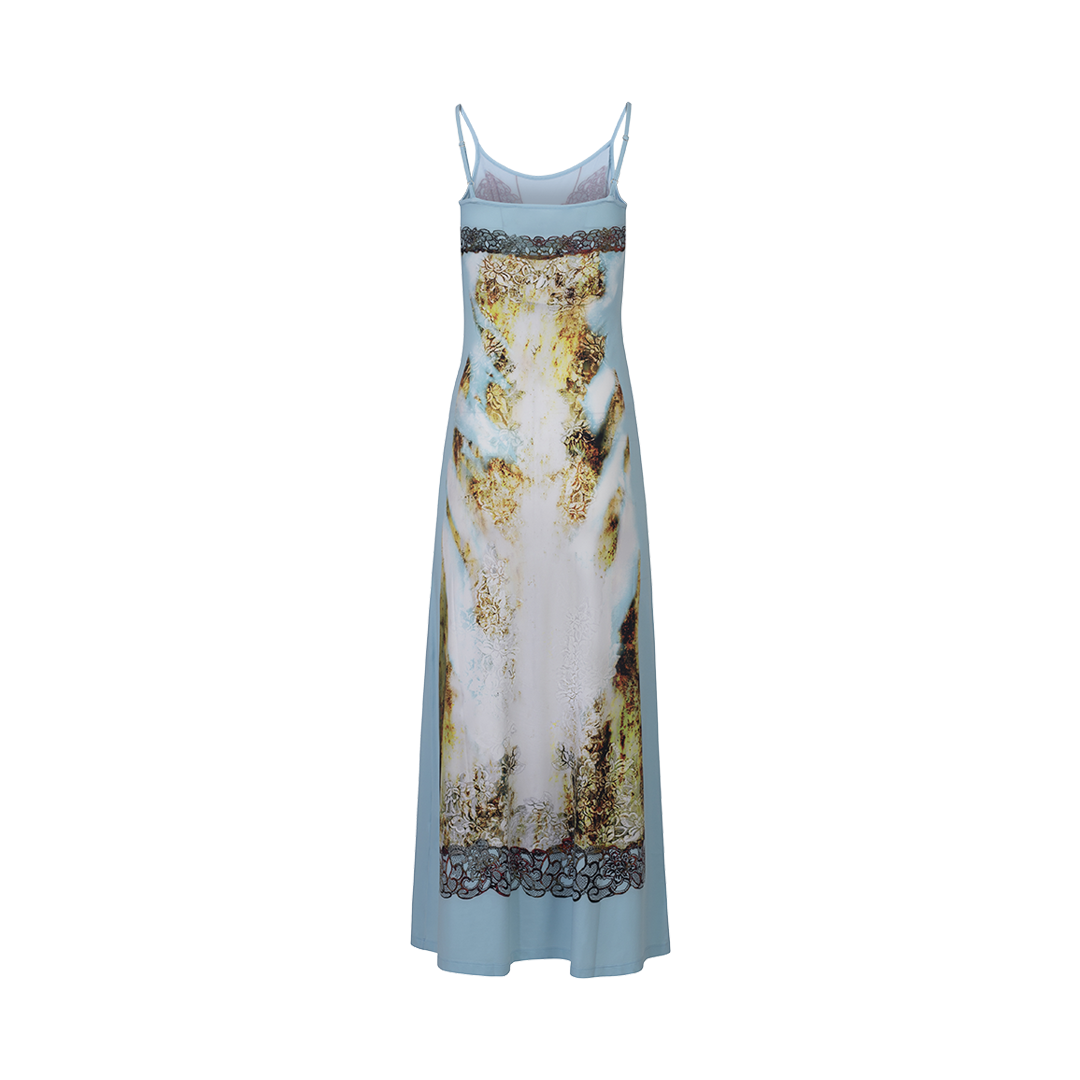 Printed Slip Dress | Back view of Printed Slip Dress Y/PROJECT