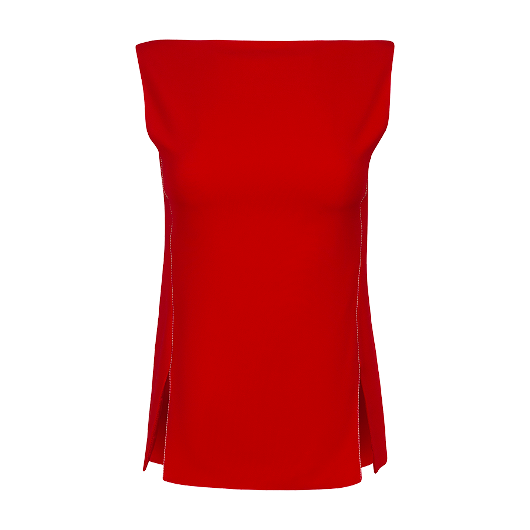Cady Sleeveless Top | Front view of Cady Sleeveless Top MARNI