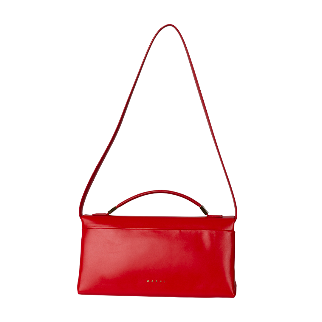 Prisma Leather Top-Handle Bag | Front view of Prisma Leather Top-Handle Bag MARNI