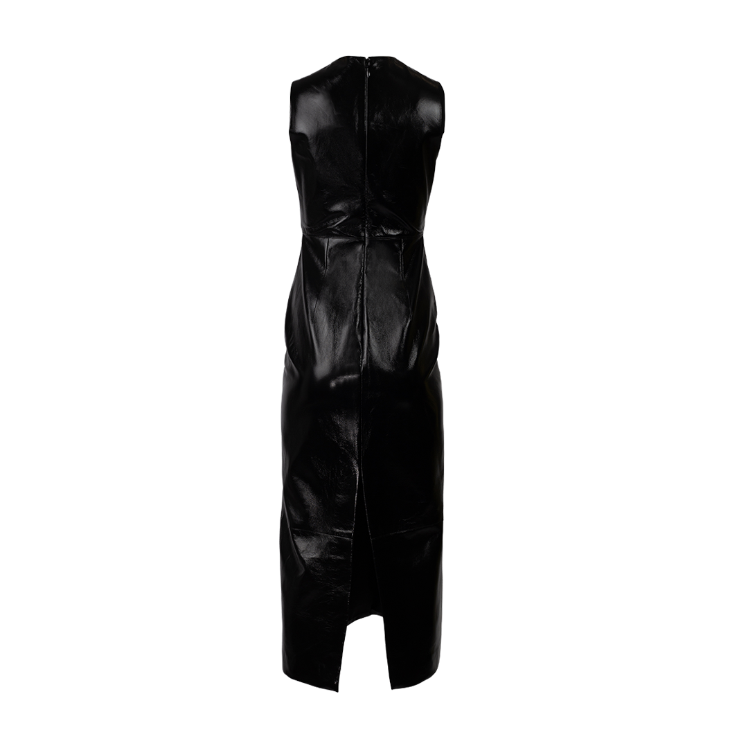Leather Column Dress | Back view of Leather Column Dress BRANDON MAXWELL