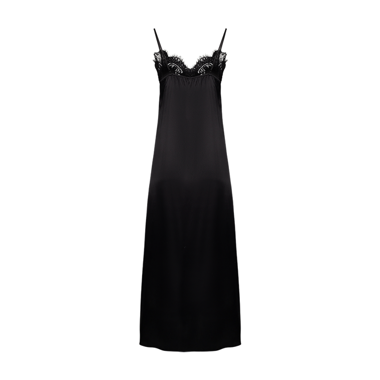Lace Slip Dress | Back view of Lace Slip Dress CO