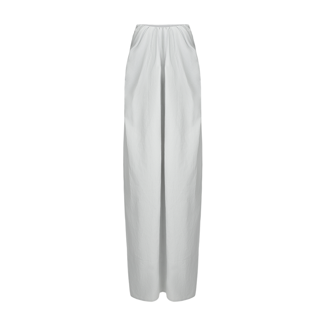 Tucked Strapless Maxi Dress | Front view of Tucked Strapless Maxi Dress CO
