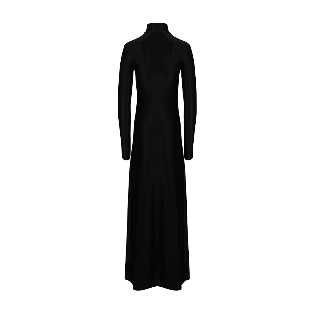 Long High-Neck Dress | Back view of Long High-Neck Dress JIL SANDER