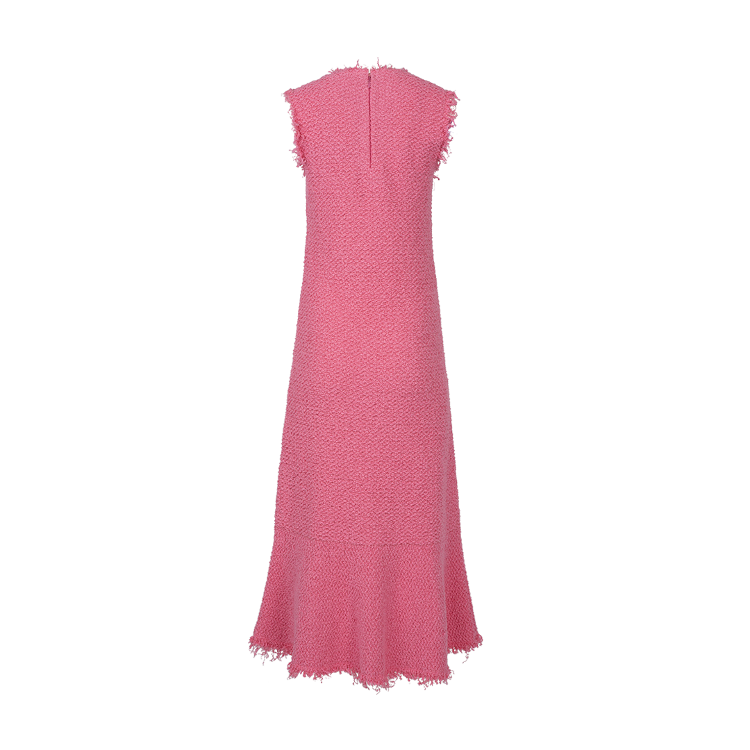 Sleeveless Midi Pink Dress | Back  view of Sleeveless Midi Pink Dress JIL SANDER