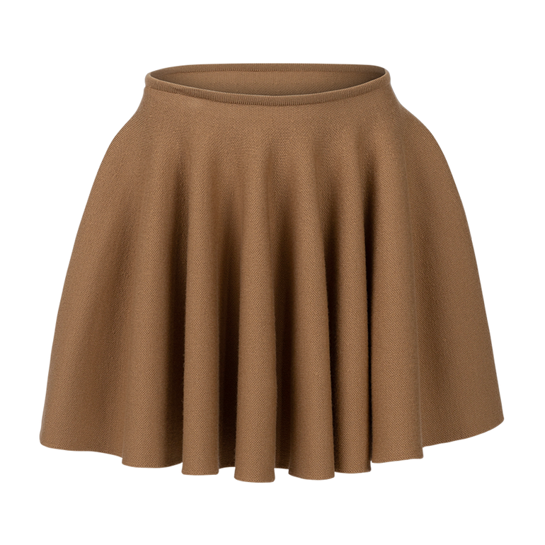 Ulli Circle Miniskirt | Front view of Ulli Circle Miniskirt KHAITE