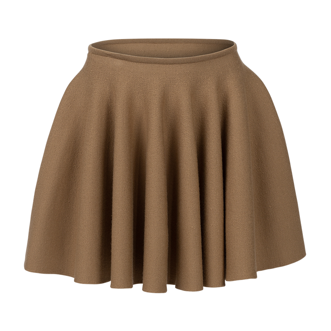 Ulli Circle Miniskirt | Front view of Ulli Circle Miniskirt KHAITE