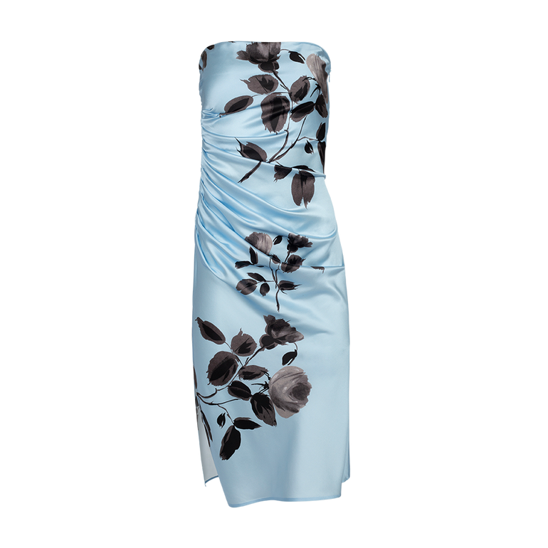 Stretch-Silk Strapless Minidress | Front view of Stretch-Silk Strapless Minidress MAGDA BUTRYM