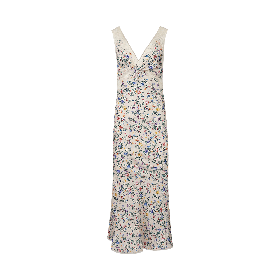 Floral Maxi Dress | Front view of Floral Maxi Dress RABANNE