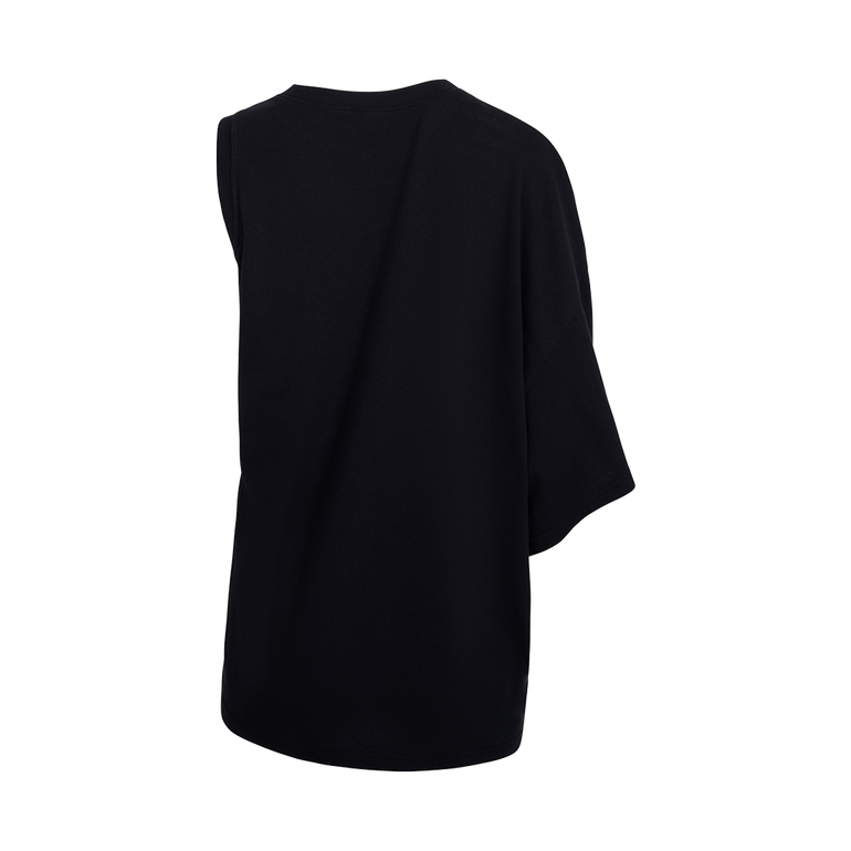 One Sleeve T-Shirt Black | Back view of One Sleeve T-Shirt Black AWAKE MODE