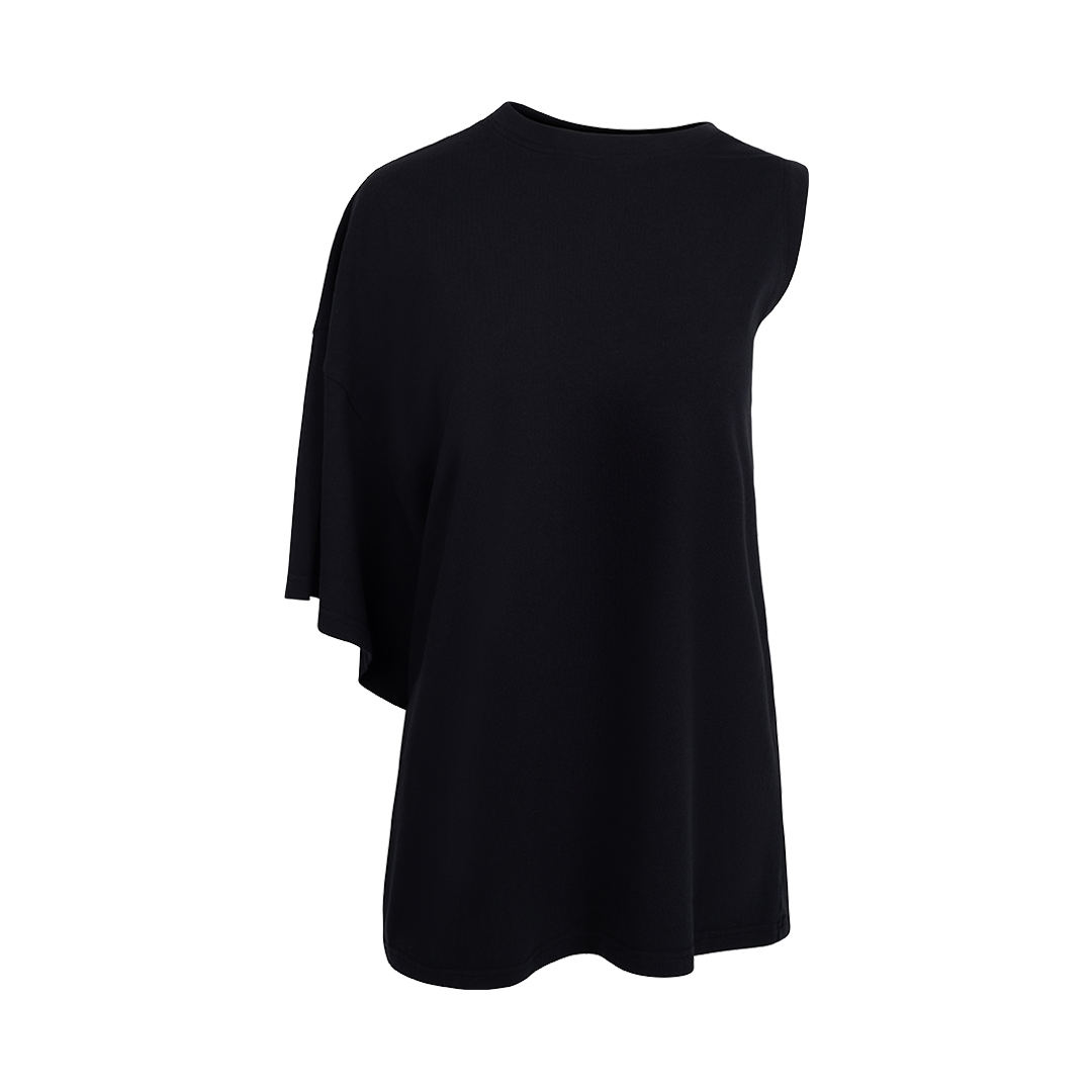 One Sleeve T-Shirt Black | Front view of One Sleeve T-Shirt Black AWAKE MODE