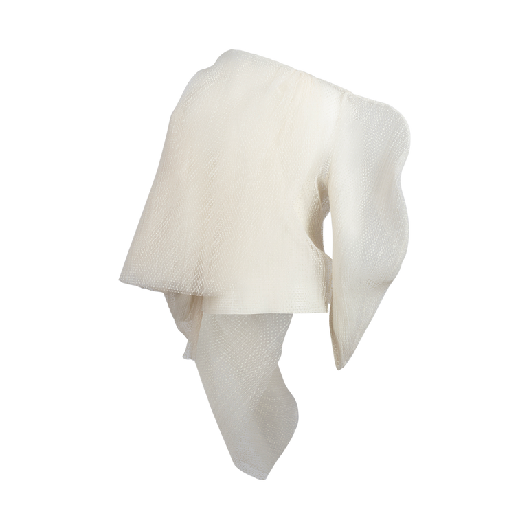 Voluminous Front Knot Top | Back view of Voluminous Front Knot Top AWAKE MODE