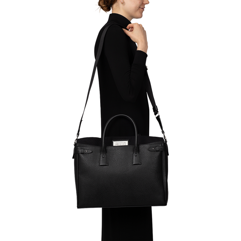 5AC Daily Top-Handle Bag | On-Model view of 5AC Daily Top-Handle Bag MAISON MARGIELA