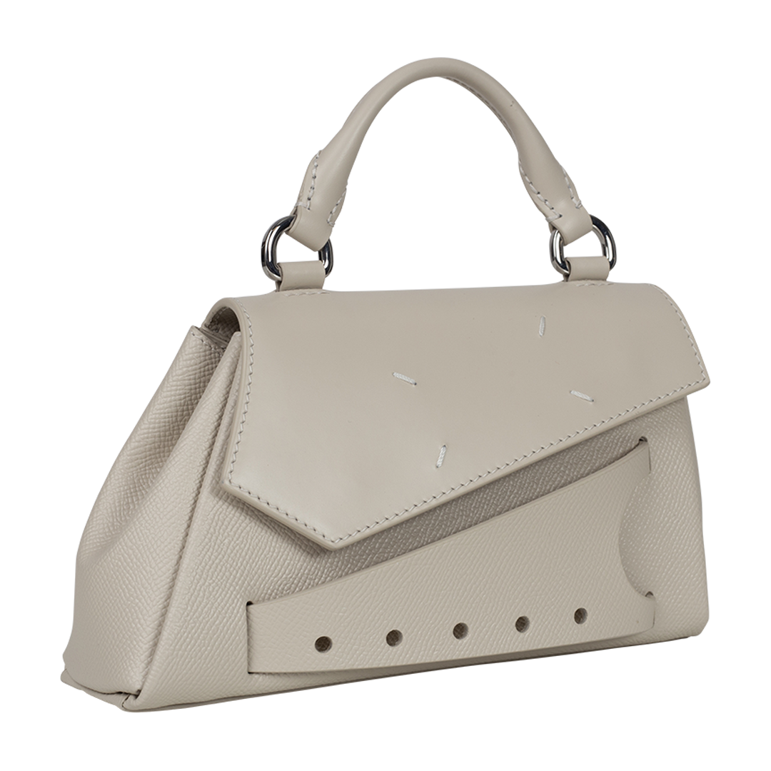 Micro Asymmetric Top-Handle Bag | Side view of Micro Asymmetric Top-Handle Bag MAISON MARGIELA