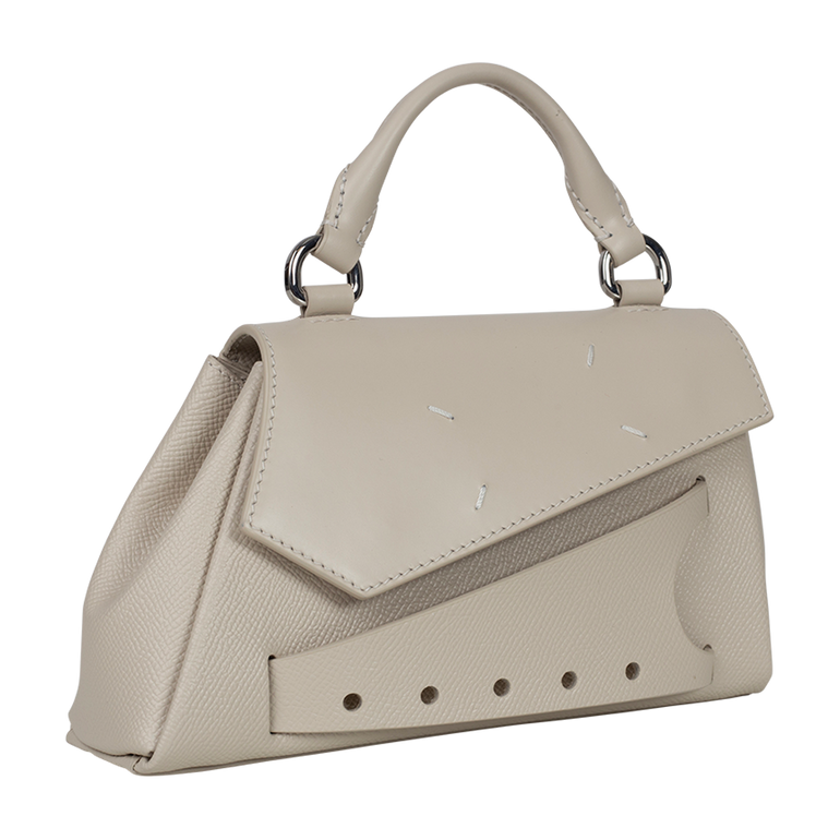 Micro Asymmetric Top-Handle Bag | Side view of Micro Asymmetric Top-Handle Bag MAISON MARGIELA