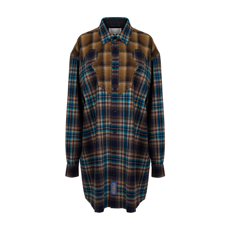 Checked Button-Down Shirt | Front view of Checked Button-Down Shirt MAISON MARGIELA 