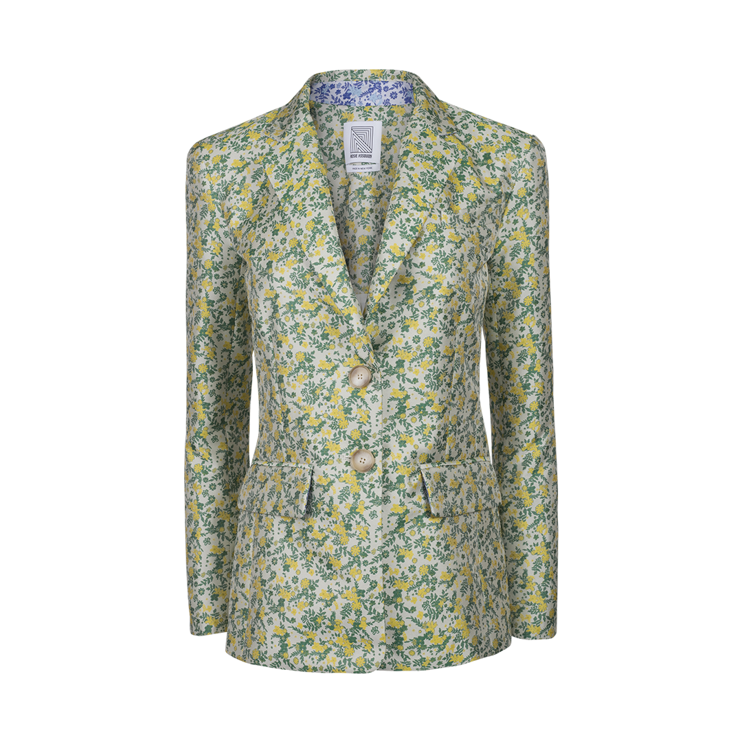 Floral Tailored Blazer | Front view of Floral Tailored Blazer ROSIE ASSOULIN