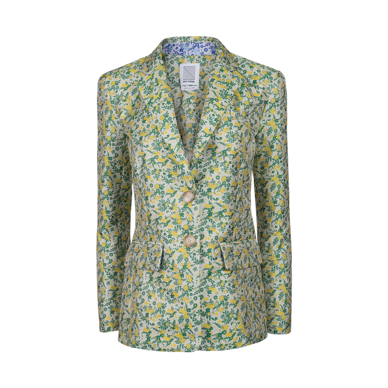 Floral Tailored Blazer | Front view of Floral Tailored Blazer ROSIE ASSOULIN