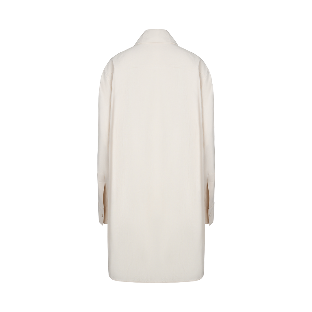 Wide Collar Oversized Shirt | Back view of Wide Collar Oversized Shirt JIL SANDER