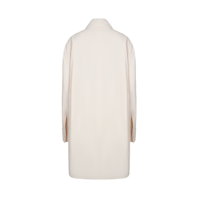 Wide Collar Oversized Shirt | Back view of Wide Collar Oversized Shirt JIL SANDER