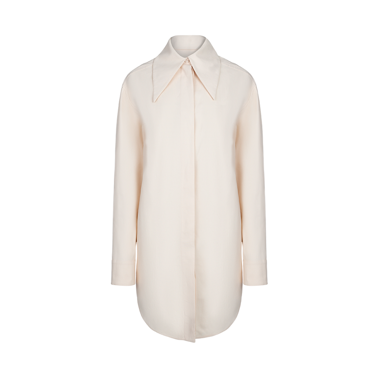 Wide Collar Oversized Shirt | Front view of Wide Collar Oversized Shirt  JIL SANDER
