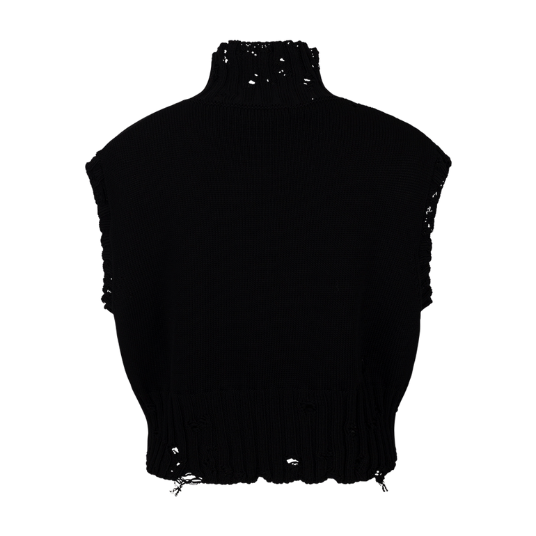 Sleeveless Turtleneck Sweater | Back view of Sleeveless Turtleneck Sweater MARNI